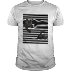 Cats Love In Striped Shirt